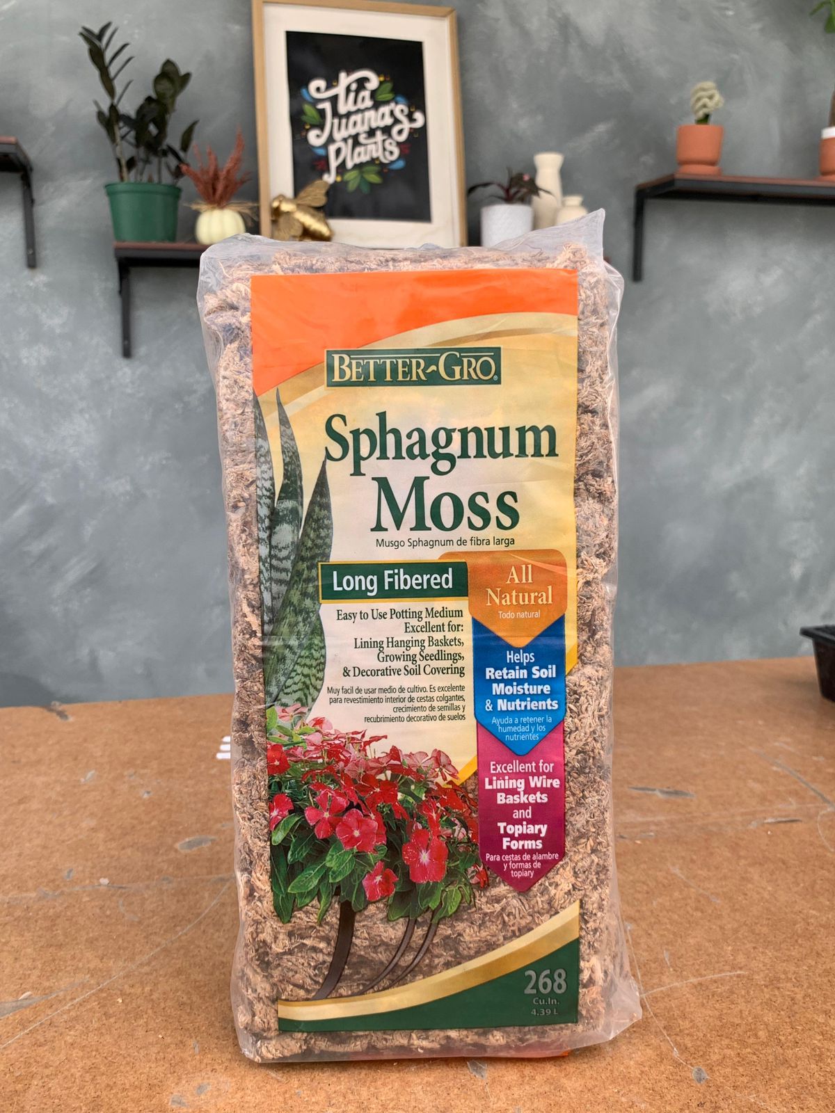 Musgo Sphagnum para plantas de interior Premium (Musgo Natural de Alta Calidad)